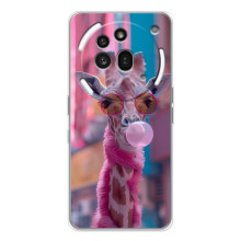Чохол з принтом стильні тварини для Нотінг Фон (3а) Про (Стильна жирафа)