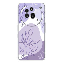 Силконовий чохол з принтом в квітах на Nothing Phone (3a) Pro – Фіолетовий дизайн
