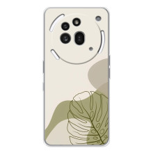 Силконовий чохол з принтом в квітах на Nothing Phone (3a) Pro – Монстера зелена