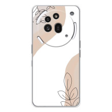 Силконовий чохол з принтом в квітах на Nothing Phone (3a) Pro – Нюдовий дизайн