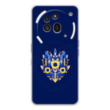 Чохол з українським гербом на Nothing Phone (3a) Pro – Квітчастий гирб