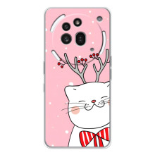 Новогодние Чехлы для Натинг Фон (3а) Про (VPrint) – Зимний кот