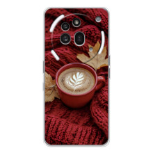 Чехол с уникальным дизайном «Осень с кофе» для Nothing Phone (3a) Pro – Кофе на пледе