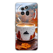 Чехол с уникальным дизайном «Осень с кофе» для Nothing Phone (3a) Pro – Кофе на природе