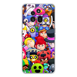 Силіконовый Чохол на Nothing Phone (3a) Pro з картинкою Brawl Stars (Персонажі)