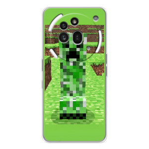Чехлы для Nothing Phone (3a) Pro (Персонажи Майн Крафт) – Крипер 2
