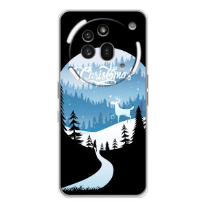 Силіконовий бампер на різдво для Nothing Phone (3a) Pro (Різдвяний Олень)