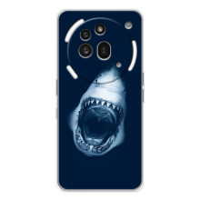 Силиконовый бампер с картинкой животных для Nothing Phone (3a) Pro (Пасть Акулы)