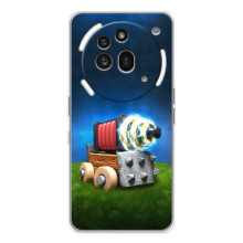 Силиконовый Чехол (атрибутика Клеш Роял) для Nothing Phone (3a) Pro (Пушка)