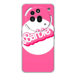 Силиконовый Чехол Барби Фильм на Nothing Phone (3a) Pro (Лого Барби)