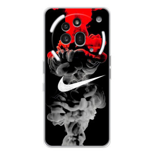 Силиконовый Чехол на Nothing Phone (3a) Pro с картинкой Nike – Nike дым
