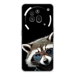 Силиконовый Чехол с Енотами на Nothing Phone (3a) Pro – Стильный Енот