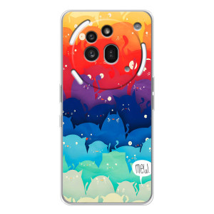 Силиконовый чехол с котиком для Nothing Phone (3a) Pro – Mew