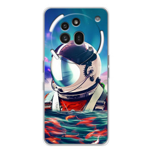 Силиконовый Чехол с принтом "Космонавты" на Nothing Phone (3a) Pro – Космонавт в воде