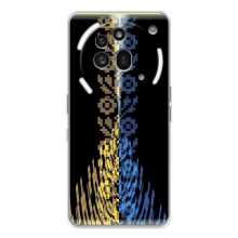 Силиконовый Чехол на Nothing Phone (3a) Pro (Патриотическая вышиванка)