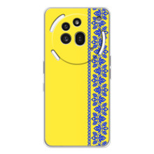 Силиконовый Чехол на Nothing Phone (3a) Pro (Вышиванка на желтом)
