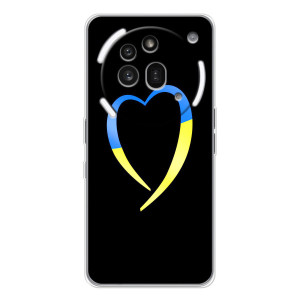 Силиконовый Чехол на Nothing Phone (3a) Pro (Я-Украина) – Украинское сердце