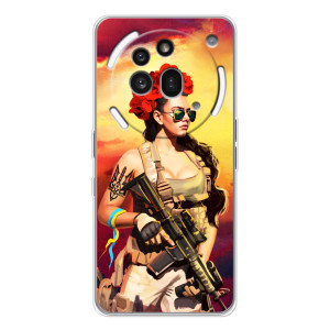 ЗСУ Чехлы (TPU) для Nothing Phone (3a) Pro – Женщина солдат
