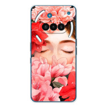 Чехлы (ART) Цветы на Nothing Phone (3a) (VPrint) (Очі в квітах)