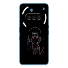 Чехлы на тему: Итачи Учиха для Nothing Phone (3a) (AlphaPrint) (силуэт Итачи)