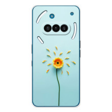Чехлы с Цветами для Nothing Phone (3a) (VPrint) (Желтый цветок)