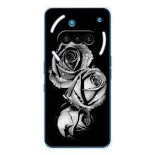 Чехол с картинкой (Стильные) для Натинг Фон (3а) - (AlphaPrint) (Черная роза)