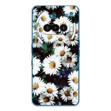 Чехол с картинкой (Стильные) для Натинг Фон (3а) - (AlphaPrint) (Ромашки)