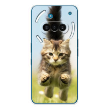 Чехлы с Котиками для Nothing Phone (3a) (VPrint) (Прыжок кота)