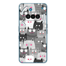 Чехлы с Котиками для Nothing Phone (3a) (VPrint) (Рисованные котики)
