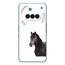 Чехлы с Лошадью дляNothing Phone (3a) (VPrint) (Черный Конь)