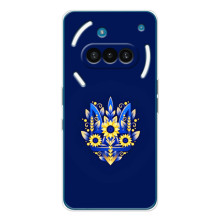 Чохли для Nothing Phone (3a) Укр. Символіка (AlphaPrint) (Квітковий Герб)