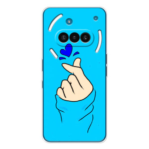Чехлы (Знак сердечка) на Nothing Phone (3a) – Сердце на синем