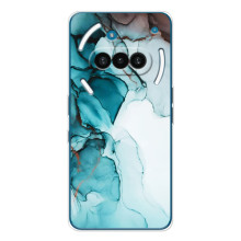 Чохол для Нотінг Фон (3а) - з принтом (Дизайнерські) (AlphaPrint) (Бірюзовий мрамор)