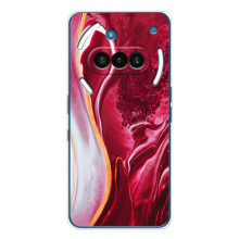 Чохол для Нотінг Фон (3а) - з принтом (Дизайнерські) (AlphaPrint) (Мрамор червоний)