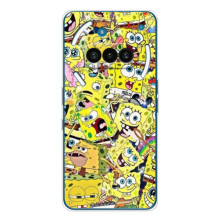 Чехол Губка Боб для Натинг Фон (3а) (Эмоции Спанч Боба)