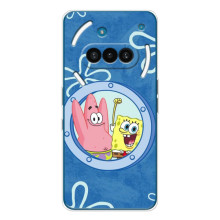 Чехол Губка Боб для Натинг Фон (3а) (В иллюминаторе)