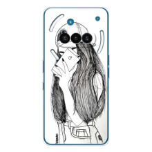 Чохол з друком для Nothing Phone (3a) - (Мода) (AlphaPrint) (Фото дівчини)