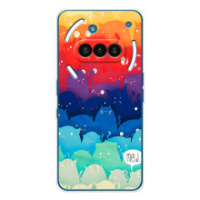 Чехол на Натинг Фон (3а) с Котами (VPrint) (Mew)