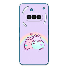 Чехол на Натинг Фон (3а) с Котами (VPrint) (Радужные котики)