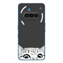 Чехол на Натинг Фон (3а) с Котами (VPrint) (Выглядывает кот)