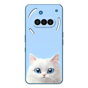 Чехол на тематику: Коты для Nothing Phone (3a) – Белый кот