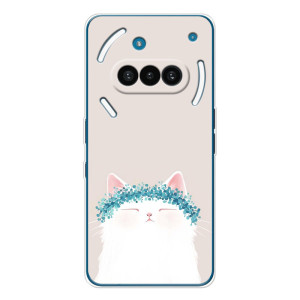 Чехол на тематику: Коты для Nothing Phone (3a) – Белый котик