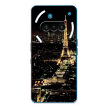 Чехол Эйфелева Башня для Nothing Phone (3a) - (AlphaPrint) (Ночной Париж)
