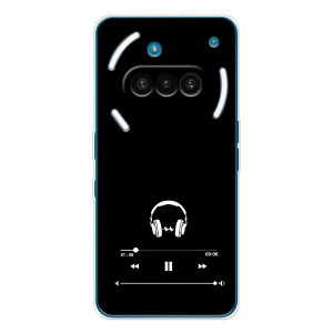 Чохол з картинками на чорному фоні для Nothing Phone (3a) – Плеєр