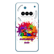 Чехол Амонг Ас для Nothing Phone (3a) (AlphaPrint) (Яркий АмонгАс)