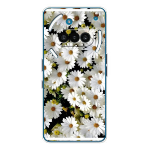 Чехол с ромашками на Nothing Phone (3a) – Рамка в ромашках