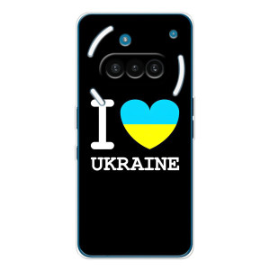 Чехол с Украинской символикой на Надинг Фон (3а) – I Love Ukraine