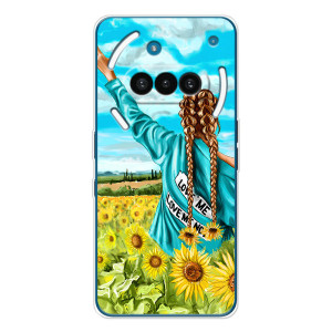 Чохол Стильні дівчата на Nothing Phone (3a) – Дівчина на полі