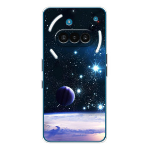 Чехол (ТПУ) с планетами на Nothing Phone (3a) – Космический вид
