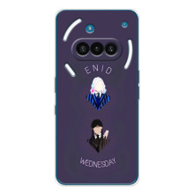 Чехлы Венсдей на Nothing Phone (3a) Уэнсдей (AlphaPrint) (Уэнздей и подруга)